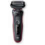 Braun | Shaver | 51-R1200s | Operating time (max) 50 min | Wet & Dry | Black/Red - 3